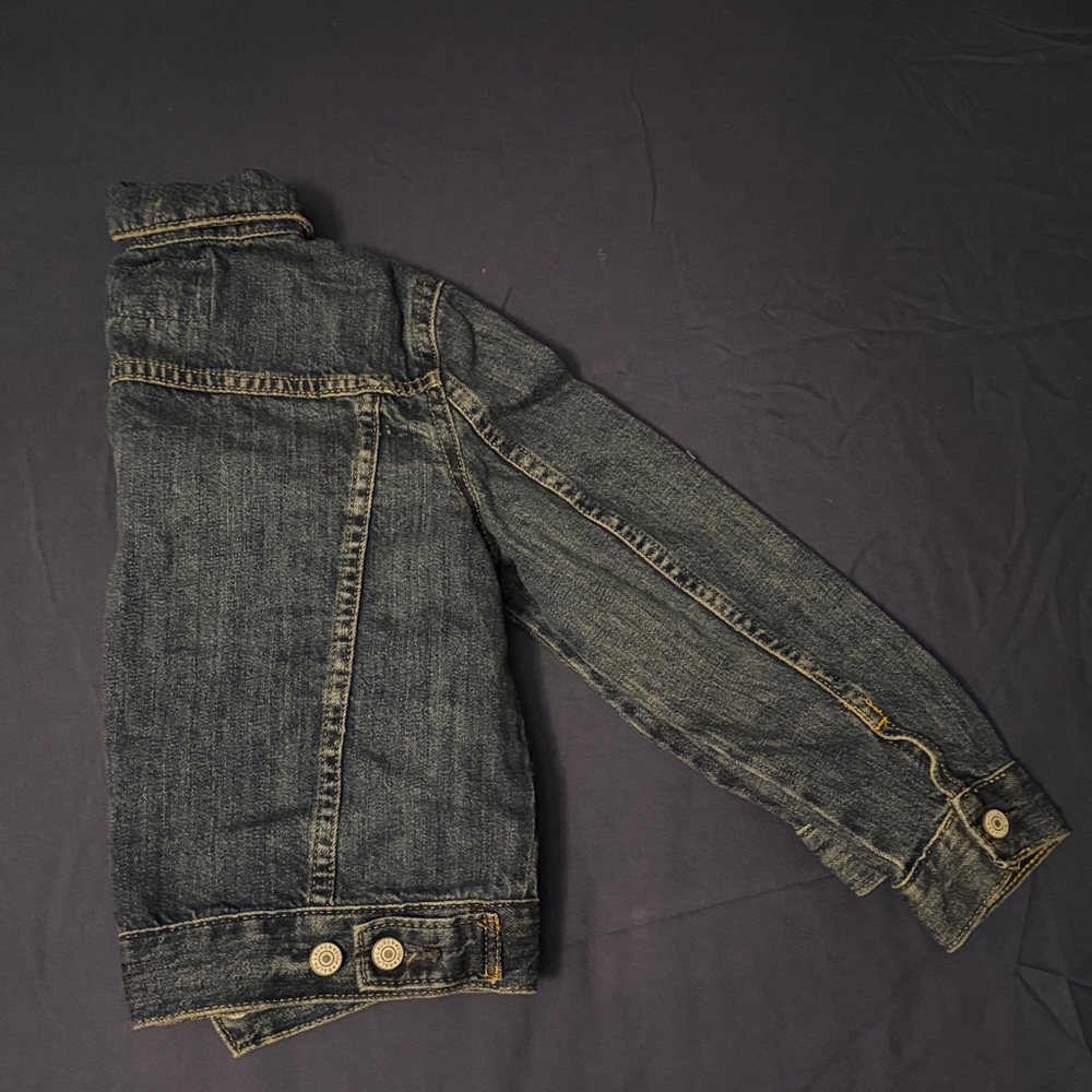 Polo Ralph Lauren little boys American Flag Patch Denim Trucker Jacket - Picture 6 of 8